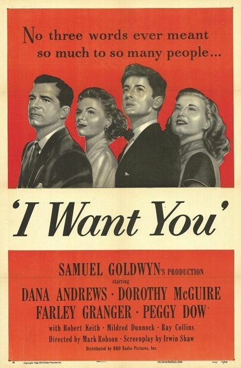Смотреть фильм Я хочу тебя / I Want You (1951) онлайн в хорошем качестве SATRip