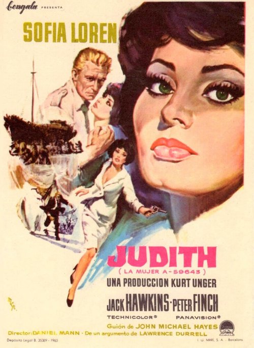 Смотреть фильм Юдифь / Judith (1966) онлайн в хорошем качестве SATRip