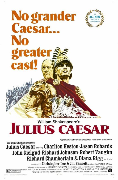 Смотреть фильм Юлий Цезарь / Julius Caesar (1970) онлайн в хорошем качестве SATRip
