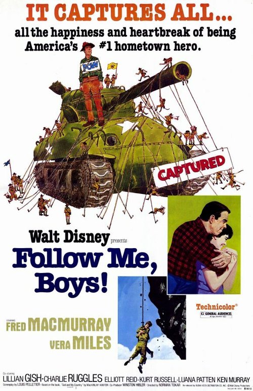 Смотреть фильм За мной, парни! / Follow Me, Boys! (1966) онлайн в хорошем качестве SATRip