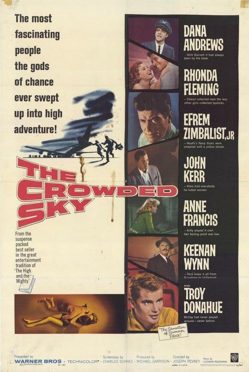 Смотреть фильм Заполненное небо / The Crowded Sky (1960) онлайн в хорошем качестве SATRip