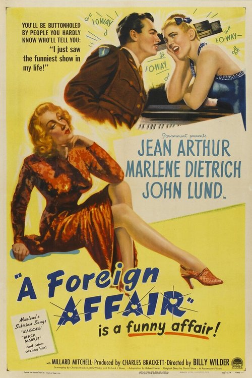 Смотреть фильм Зарубежный роман / A Foreign Affair (1948) онлайн в хорошем качестве SATRip
