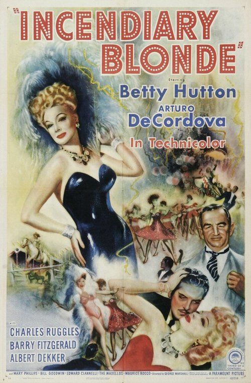 Смотреть фильм Зажигательная блондинка / Incendiary Blonde (1945) онлайн в хорошем качестве SATRip