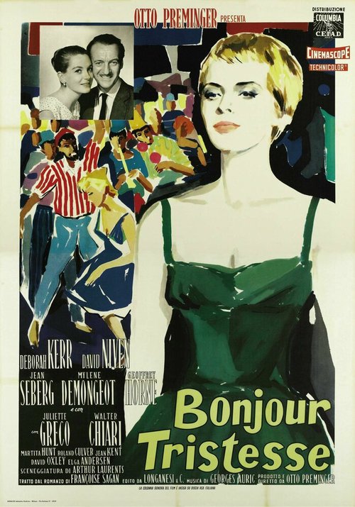 Смотреть фильм Здравствуй, грусть / Bonjour tristesse (1958) онлайн в хорошем качестве SATRip