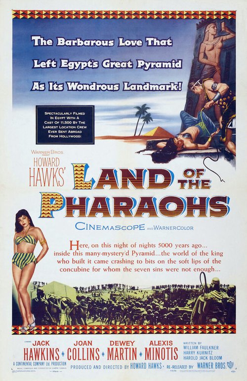 Смотреть фильм Земля Фараонов / Land of the Pharaohs (1955) онлайн в хорошем качестве SATRip