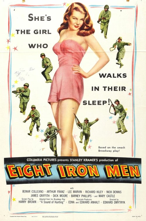 Смотреть фильм Железная восьмерка / Eight Iron Men (1952) онлайн в хорошем качестве SATRip