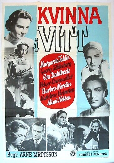 Смотреть фильм Женщина в белом / Kvinna i vitt (1949) онлайн в хорошем качестве SATRip