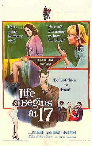 Смотреть фильм Жизнь начинается в 17 / Life Begins at 17 (1958) онлайн в хорошем качестве SATRip