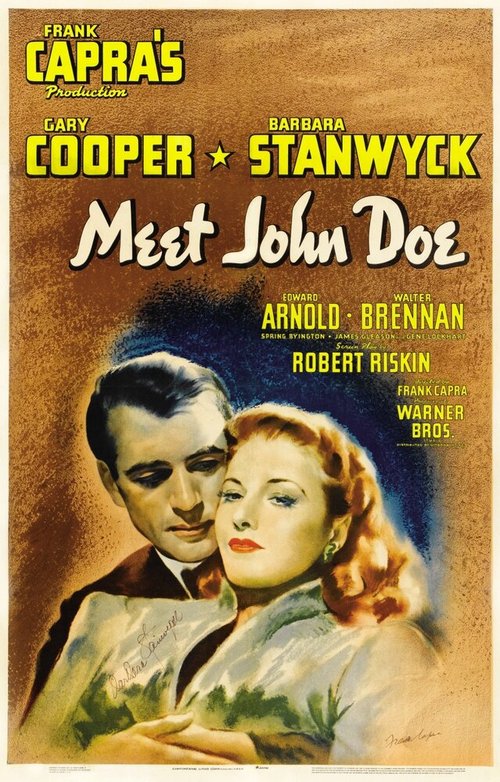 Смотреть фильм Знакомьтесь, Джон Доу / Meet John Doe (1941) онлайн в хорошем качестве SATRip