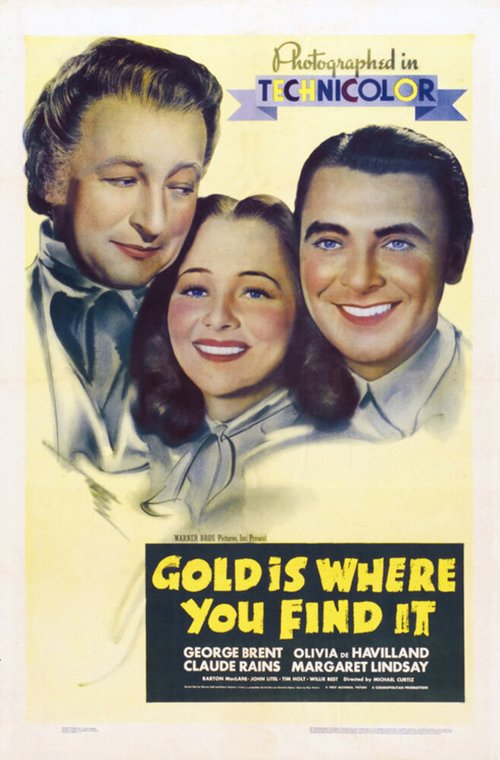 Смотреть фильм Золото там, где ищешь / Gold Is Where You Find It (1938) онлайн в хорошем качестве SATRip