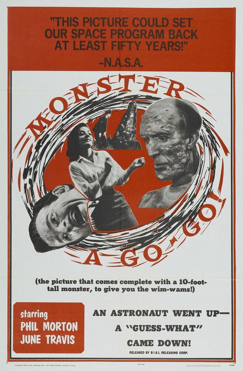 Смотреть фильм Безудержный монстр / Monster a-Go Go (1965) онлайн в хорошем качестве SATRip