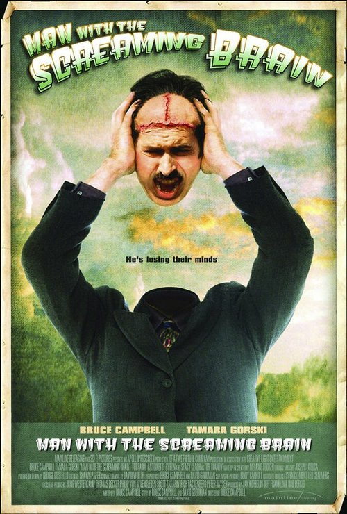 Смотреть фильм Человек с кричащим мозгом / Man with the Screaming Brain (2005) онлайн в хорошем качестве HDRip