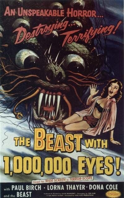 Смотреть фильм Чудовище с миллионом глаз / The Beast with a Million Eyes (1955) онлайн в хорошем качестве SATRip