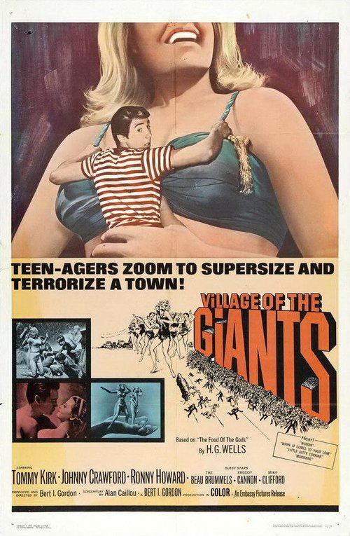 Смотреть фильм Деревня великанов / Village of the Giants (1965) онлайн в хорошем качестве SATRip