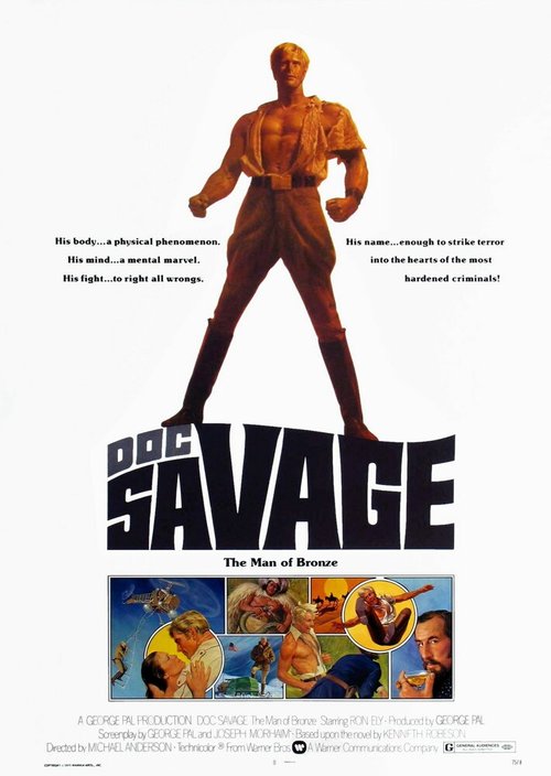 Смотреть фильм Док Сэвэдж: Человек из бронзы / Doc Savage: The Man of Bronze (1975) онлайн в хорошем качестве SATRip