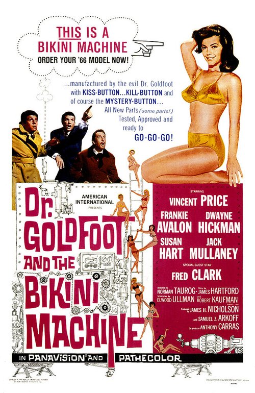 Смотреть фильм Доктор Голдфут и бикини-машины / Dr. Goldfoot and the Bikini Machine (1965) онлайн в хорошем качестве SATRip