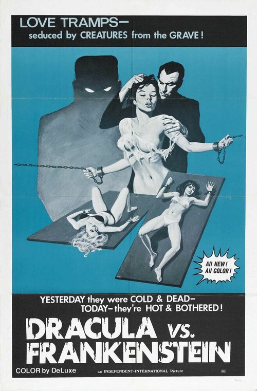 Смотреть фильм Дракула против Франкенштейна / Dracula vs. Frankenstein (1971) онлайн в хорошем качестве SATRip