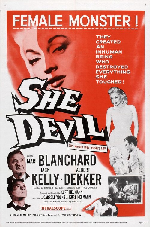 Смотреть фильм Дьяволица / She Devil (1957) онлайн в хорошем качестве SATRip