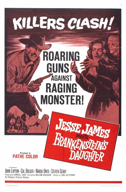 Смотреть фильм Джесси Джеймс встречает дочь Франкенштейна / Jesse James Meets Frankenstein's Daughter (1966) онлайн в хорошем качестве SATRip