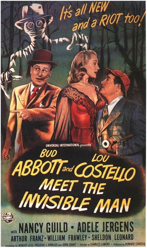 Смотреть фильм Эббот и Костелло встречают человека-невидимку / Bud Abbott Lou Costello Meet the Invisible Man (1951) онлайн в хорошем качестве SATRip