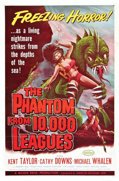 Смотреть фильм Фантом с глубины 10000 лиг / The Phantom from 10,000 Leagues (1955) онлайн в хорошем качестве SATRip