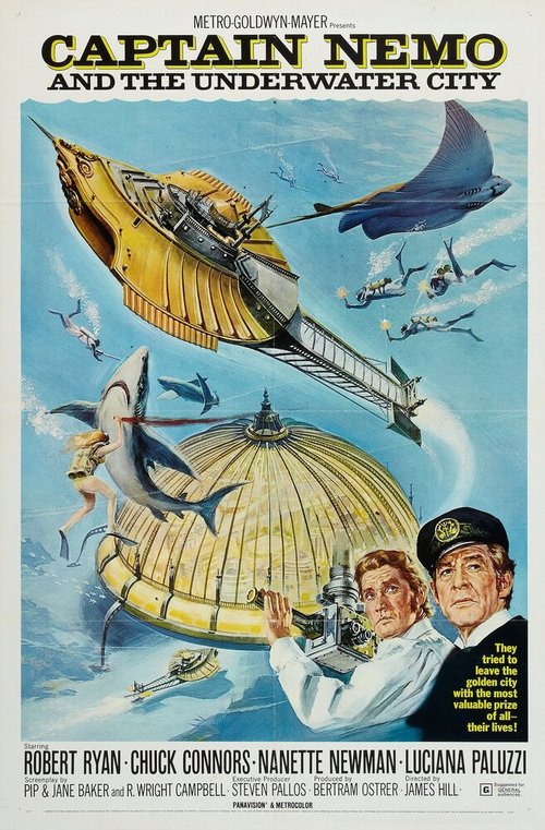 Смотреть фильм Капитан Немо и подводный город / Captain Nemo and the Underwater City (1969) онлайн в хорошем качестве SATRip