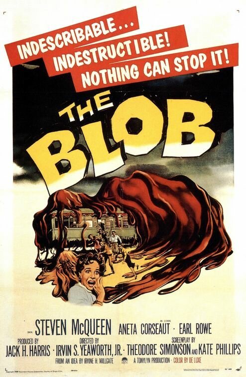 Смотреть фильм Капля / The Blob (1958) онлайн в хорошем качестве SATRip