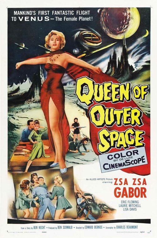 Смотреть фильм Королева космоса / Queen of Outer Space (1958) онлайн в хорошем качестве SATRip