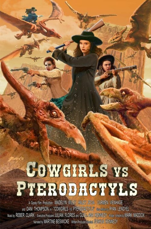Смотреть фильм Ковбойши против птеродактилей / Cowgirls vs. Pterodactyls (2021) онлайн в хорошем качестве HDRip