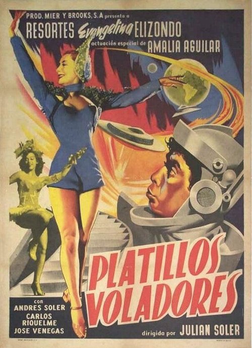 Смотреть фильм Летающие тарелки / Los platillos voladores (1956) онлайн в хорошем качестве SATRip