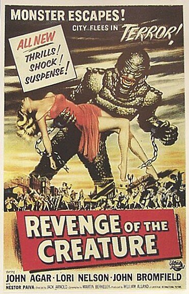 Смотреть фильм Месть Твари / Revenge of the Creature (1955) онлайн в хорошем качестве SATRip