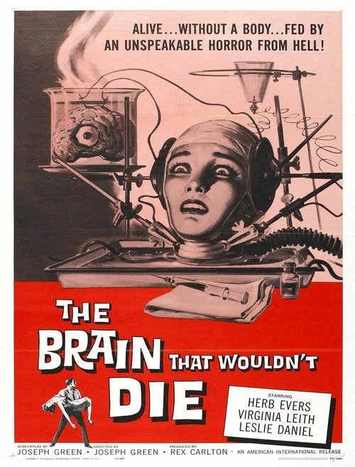 Смотреть фильм Мозг, который не мог умереть / The Brain That Wouldn't Die (1962) онлайн в хорошем качестве SATRip