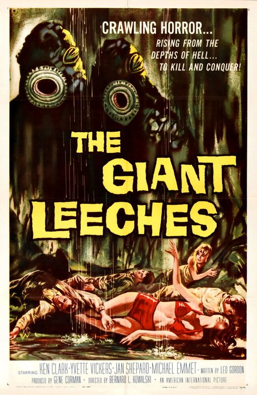 Смотреть фильм Нападение гигантских пиявок / Attack of the Giant Leeches (1959) онлайн в хорошем качестве SATRip