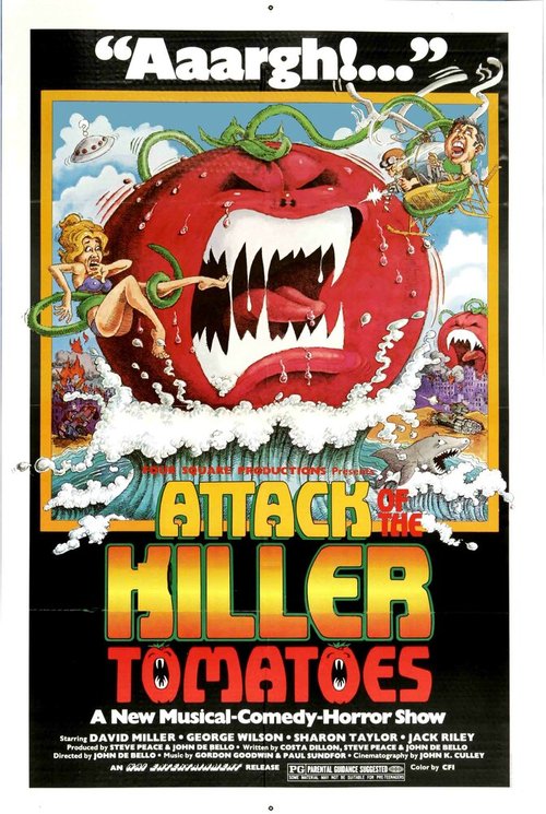 Смотреть фильм Нападение помидоров-убийц / Attack of the Killer Tomatoes! (1978) онлайн в хорошем качестве SATRip