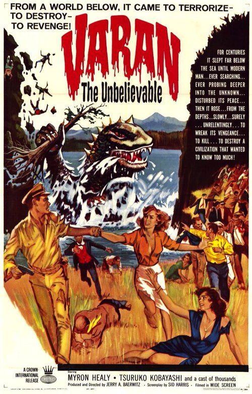 Смотреть фильм Невероятный Варан / Varan the Unbelievable (1962) онлайн в хорошем качестве SATRip