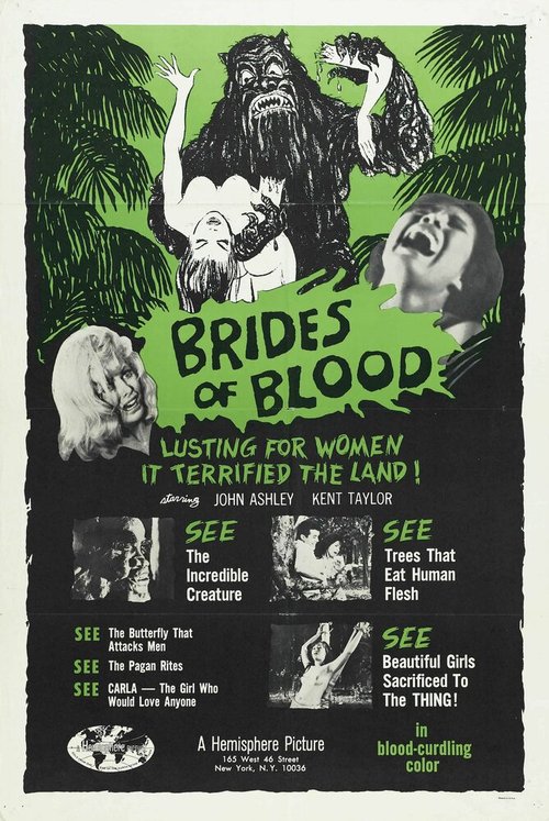 Смотреть фильм Невесты с Кровавого острова / Brides of Blood (1968) онлайн в хорошем качестве SATRip