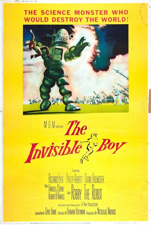Смотреть фильм Невидимый мальчик / The Invisible Boy (1957) онлайн в хорошем качестве SATRip