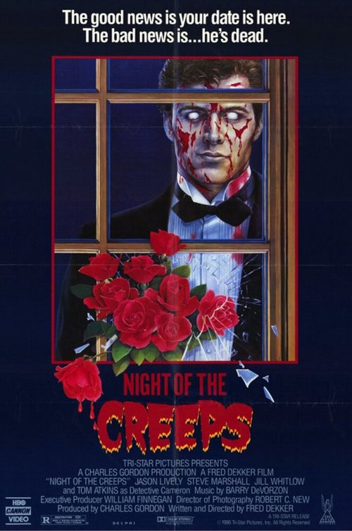 Смотреть фильм Ночь кошмаров / Night of the Creeps (1986) онлайн в хорошем качестве SATRip