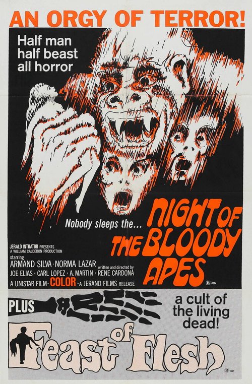 Смотреть фильм Ночь кровавых обезьян / La horripilante bestia humana (1969) онлайн в хорошем качестве SATRip