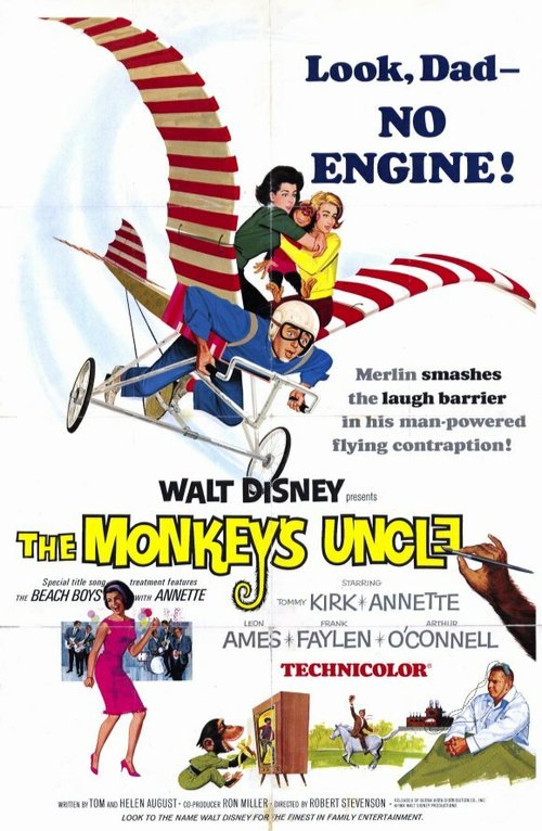 Смотреть фильм Обезьяний дядюшка / The Monkey's Uncle (1965) онлайн в хорошем качестве SATRip