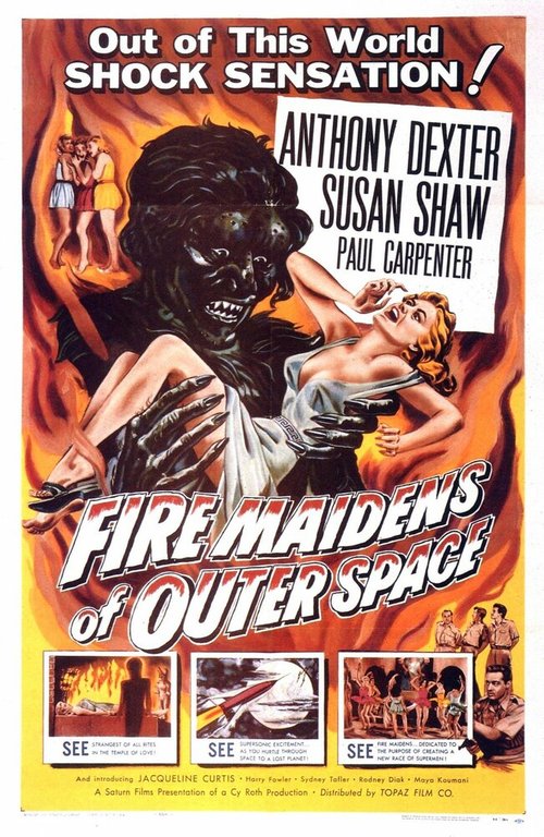Смотреть фильм Огненные девы из далекого космоса / Fire Maidens from Outer Space (1956) онлайн в хорошем качестве SATRip