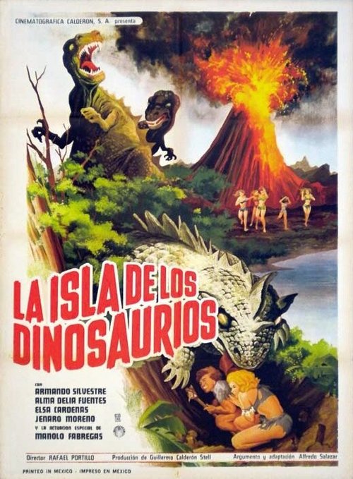 Смотреть фильм Остров динозавров / La isla de los dinosaurios (1967) онлайн в хорошем качестве SATRip