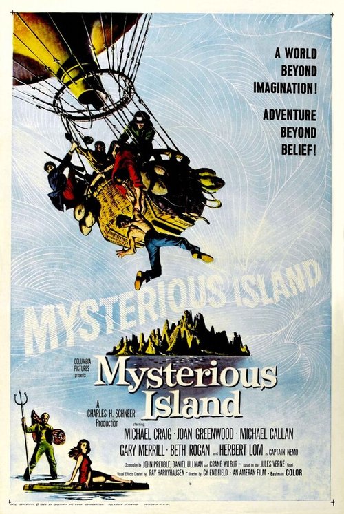 Смотреть фильм Остров приключений / Mysterious Island (1961) онлайн в хорошем качестве SATRip