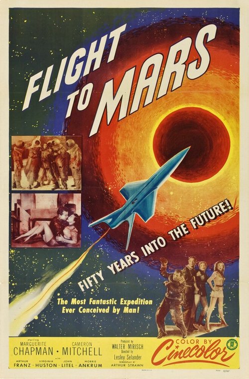 Смотреть фильм Полет на Марс / Flight to Mars (1951) онлайн в хорошем качестве SATRip