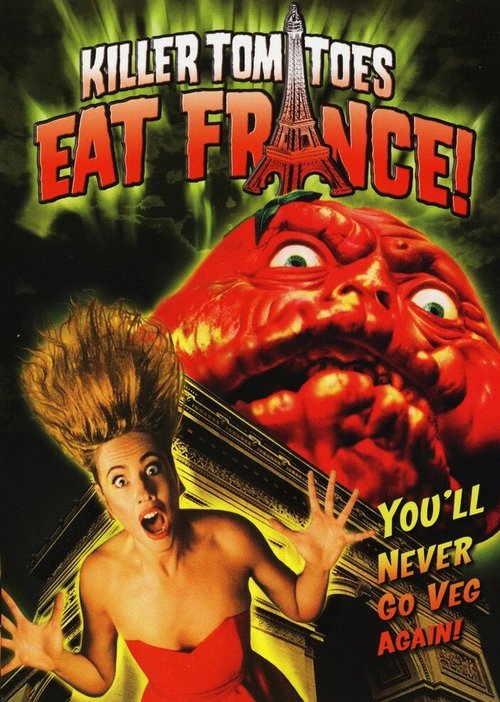 Смотреть фильм Помидоры-убийцы съедают Францию! / Killer Tomatoes Eat France! (1992) онлайн в хорошем качестве HDRip
