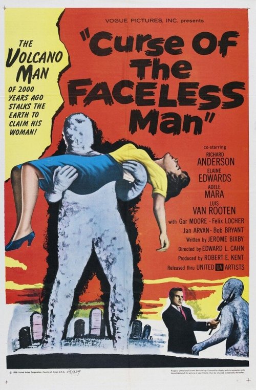 Смотреть фильм Проклятие безликого человека / Curse of the Faceless Man (1958) онлайн в хорошем качестве SATRip
