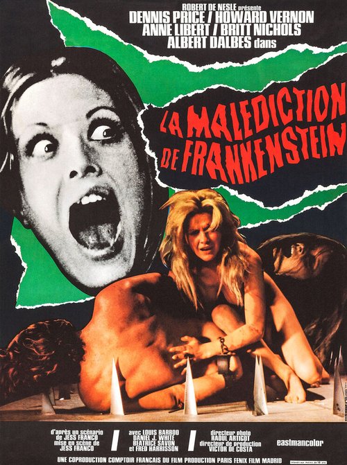 Смотреть фильм Проклятие Франкенштейна / La maldición de Frankenstein (1973) онлайн в хорошем качестве SATRip