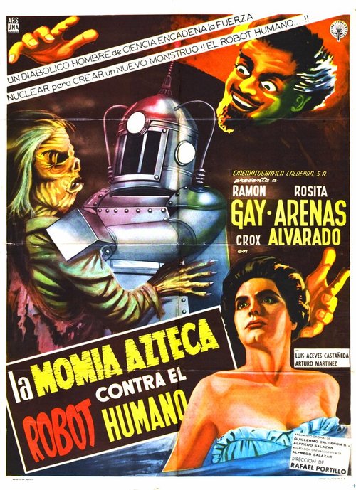 Смотреть фильм Робот против мумии ацтеков / La momia azteca contra el robot humano (1958) онлайн в хорошем качестве SATRip