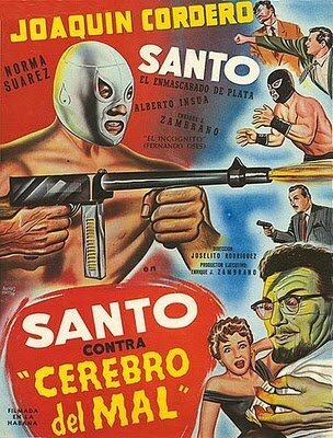 Смотреть фильм Санто против злого гения / Santo contra cerebro del mal (1961) онлайн в хорошем качестве SATRip