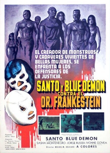 Смотреть фильм Santo y Blue Demon contra el doctor Frankenstein (1974) онлайн в хорошем качестве SATRip